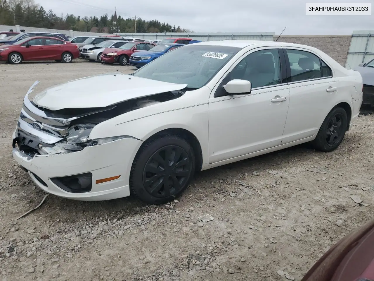 2011 Ford Fusion Se VIN: 3FAHP0HA0BR312033 Lot: 55608855
