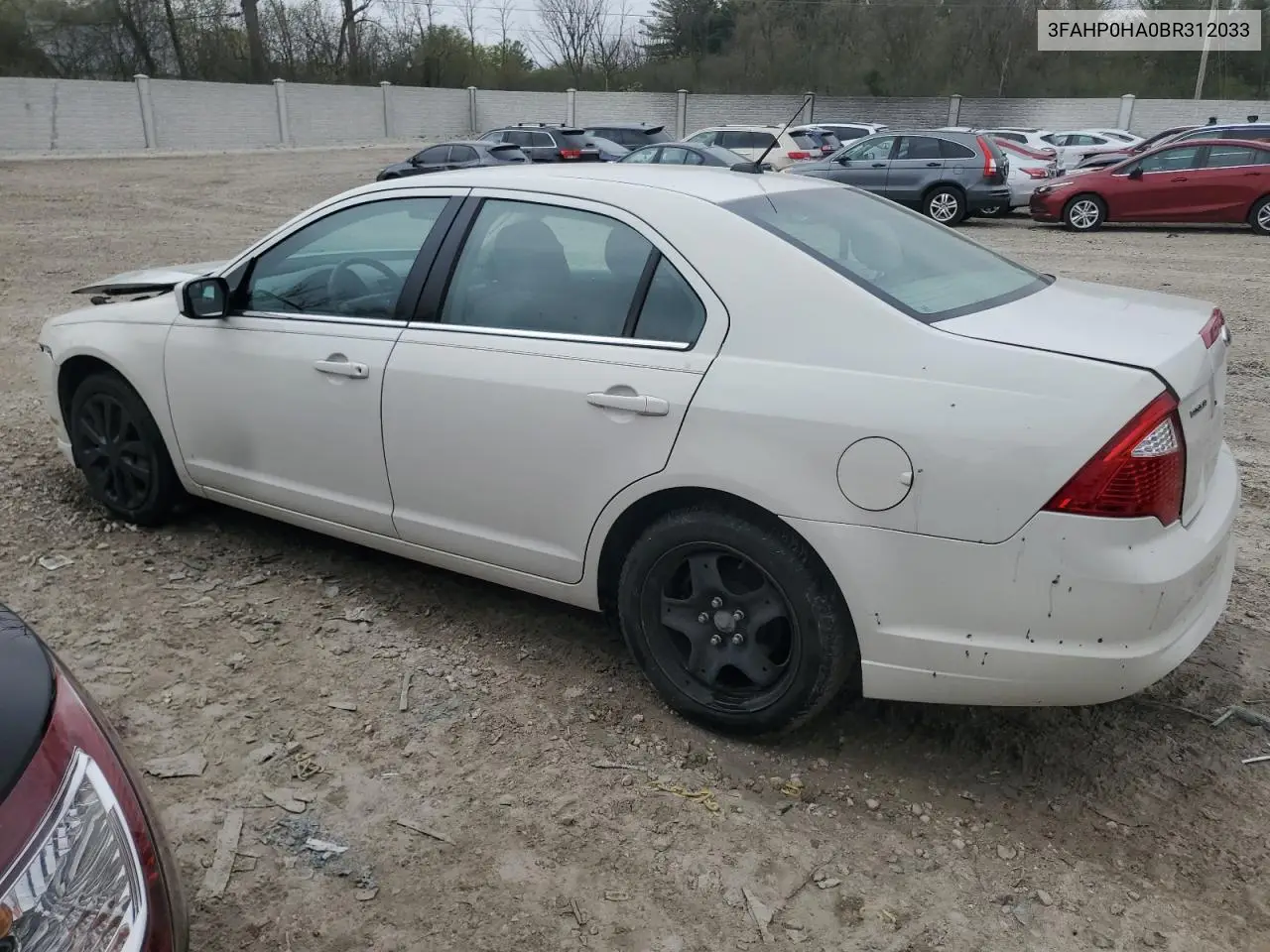 2011 Ford Fusion Se VIN: 3FAHP0HA0BR312033 Lot: 55608855