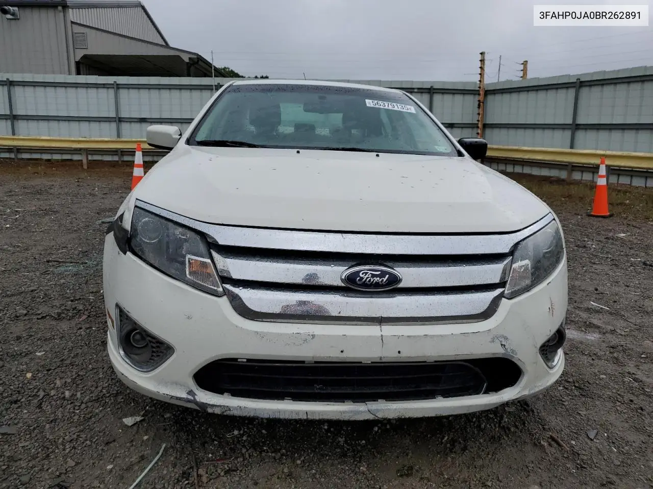 2011 Ford Fusion Sel VIN: 3FAHP0JA0BR262891 Lot: 56379135