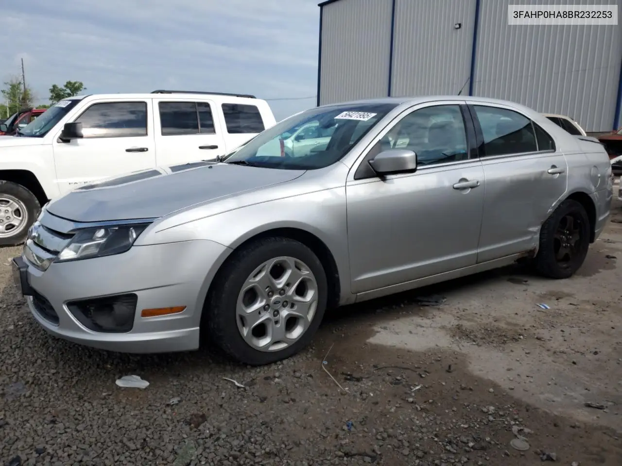 2011 Ford Fusion Se VIN: 3FAHP0HA8BR232253 Lot: 56421995