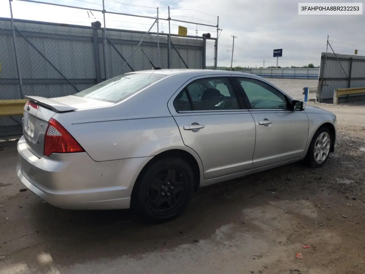 2011 Ford Fusion Se VIN: 3FAHP0HA8BR232253 Lot: 56421995