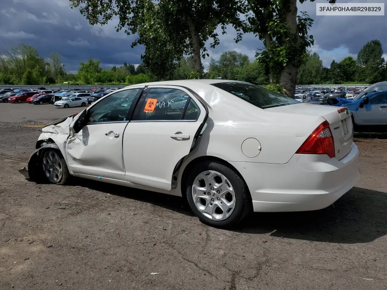 2011 Ford Fusion Se VIN: 3FAHP0HA4BR298329 Lot: 56926915