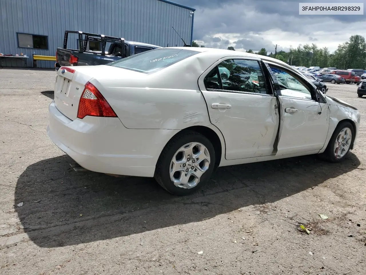 2011 Ford Fusion Se VIN: 3FAHP0HA4BR298329 Lot: 56926915