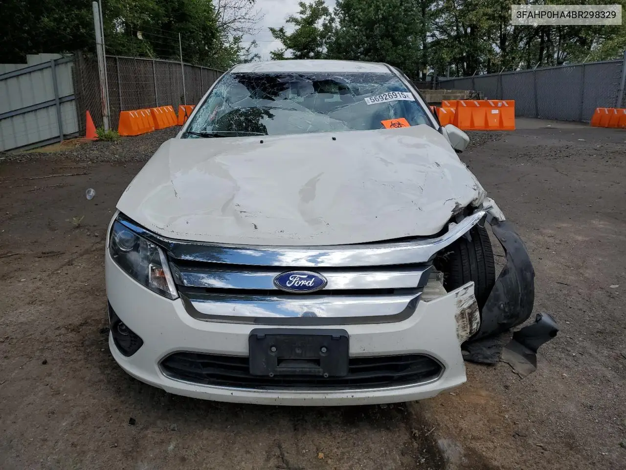2011 Ford Fusion Se VIN: 3FAHP0HA4BR298329 Lot: 56926915