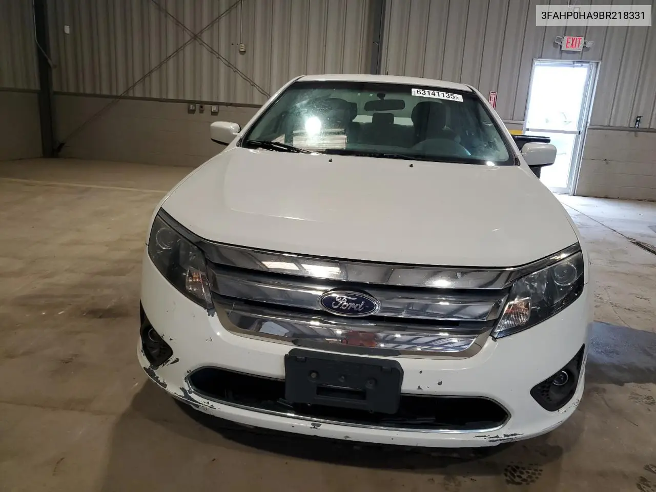 2011 Ford Fusion Se VIN: 3FAHP0HA9BR218331 Lot: 63141135