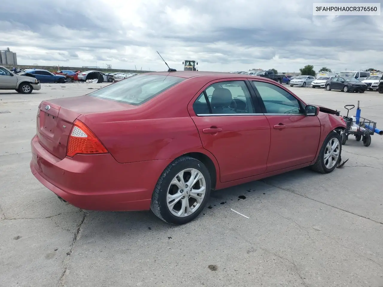 2012 Ford Fusion Se VIN: 3FAHP0HA0CR376560 Lot: 55827445