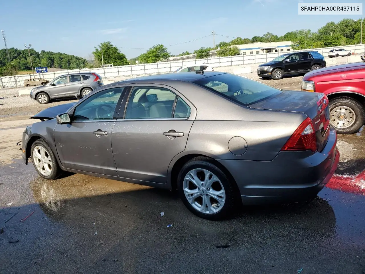 2012 Ford Fusion Se VIN: 3FAHP0HA0CR437115 Lot: 56583495