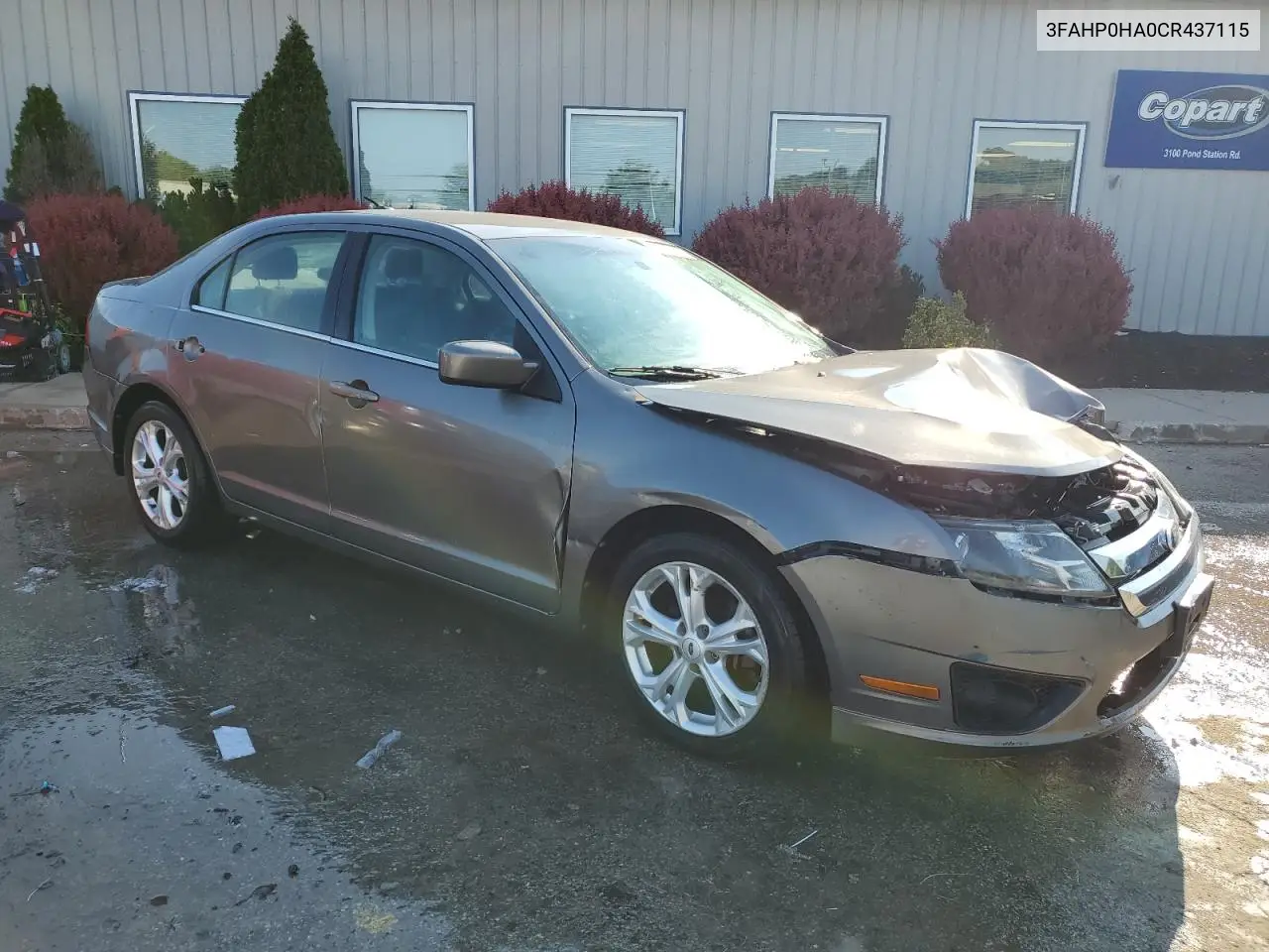 2012 Ford Fusion Se VIN: 3FAHP0HA0CR437115 Lot: 56583495