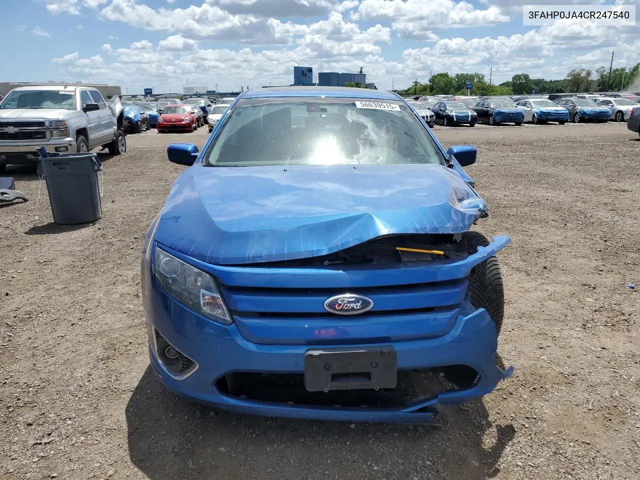 2012 Ford Fusion Sel VIN: 3FAHP0JA4CR247540 Lot: 56639515