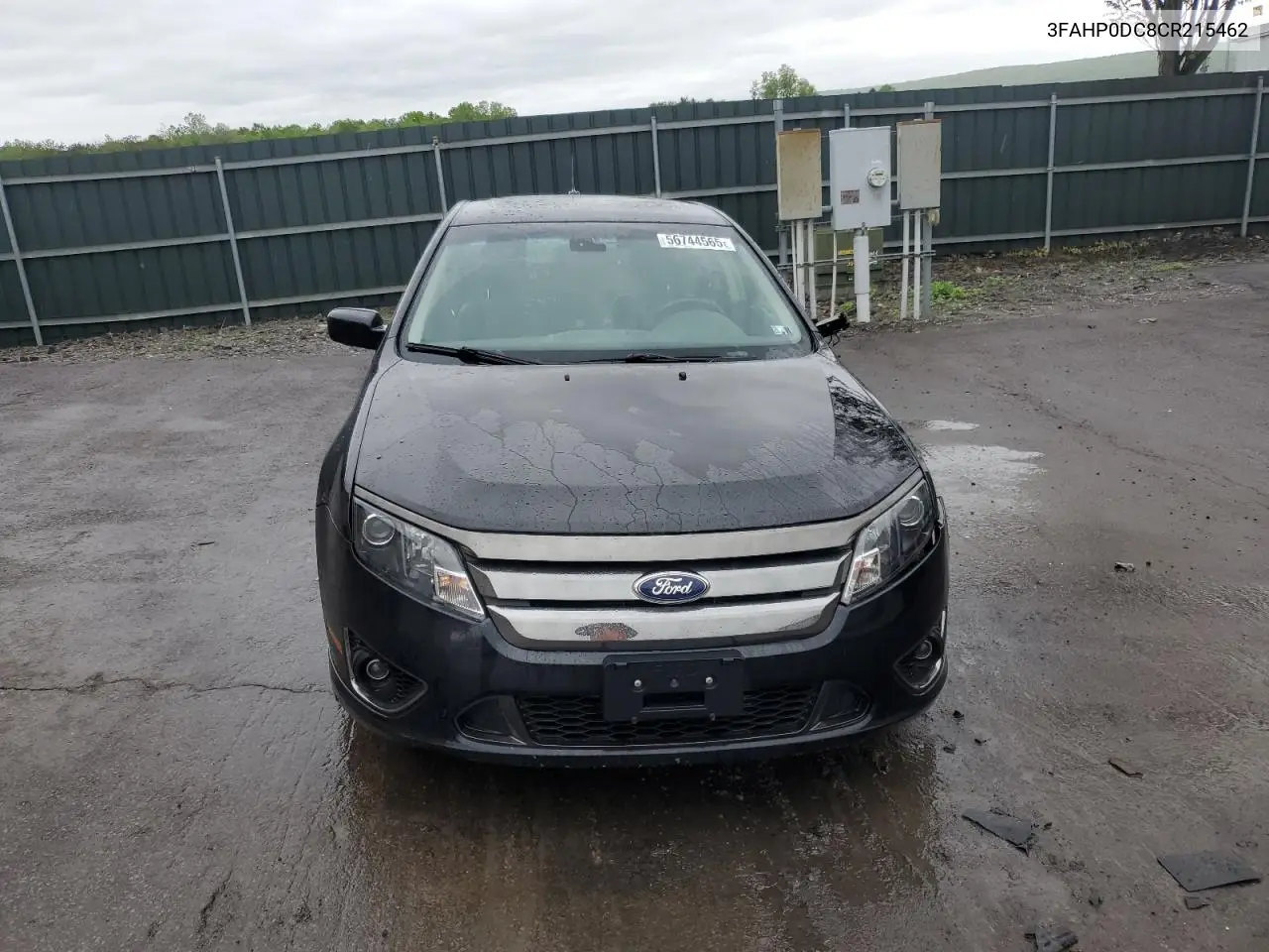 2012 Ford Fusion Sport VIN: 3FAHP0DC8CR215462 Lot: 56744565