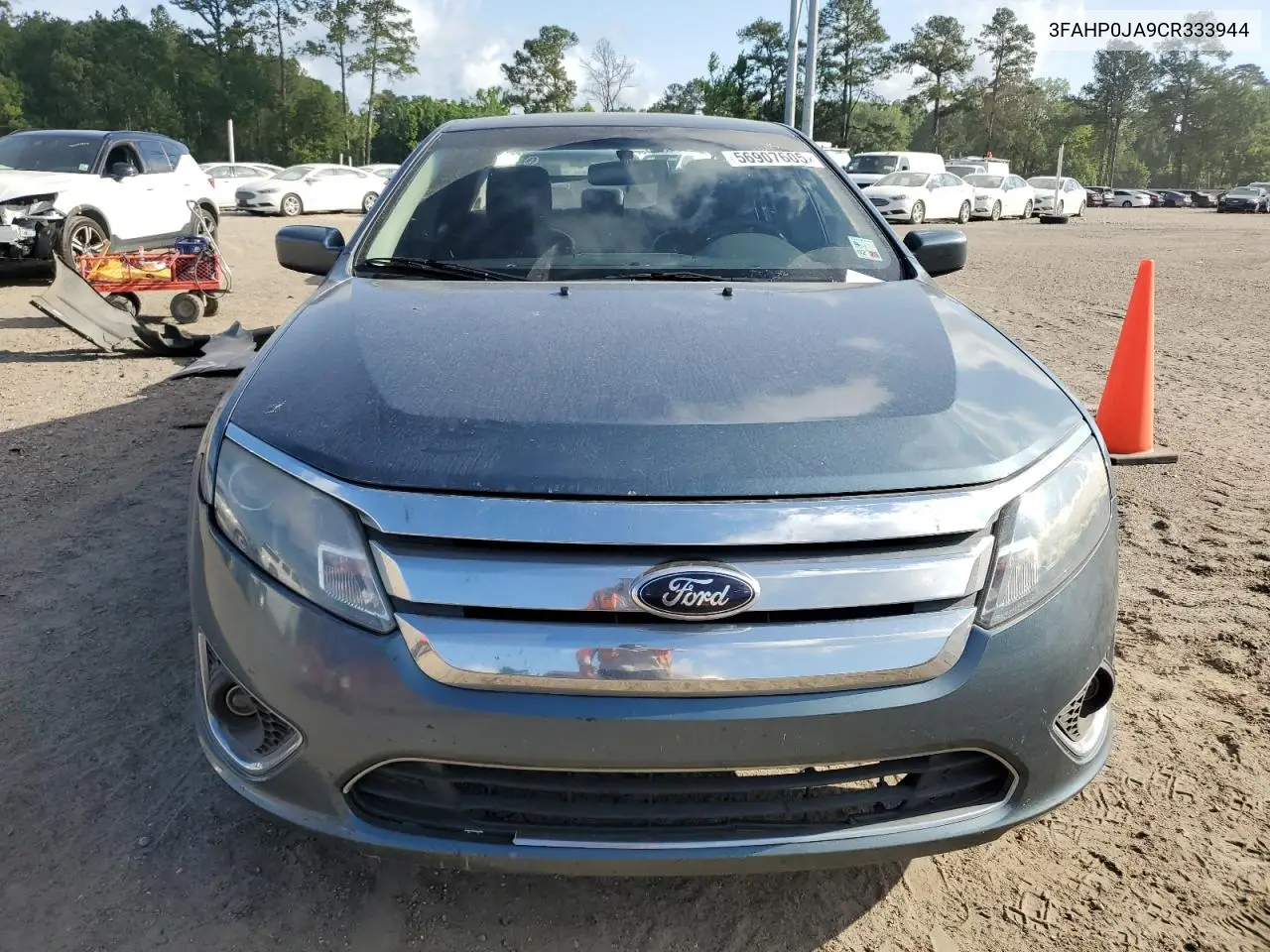 2012 Ford Fusion Sel VIN: 3FAHP0JA9CR333944 Lot: 56907605