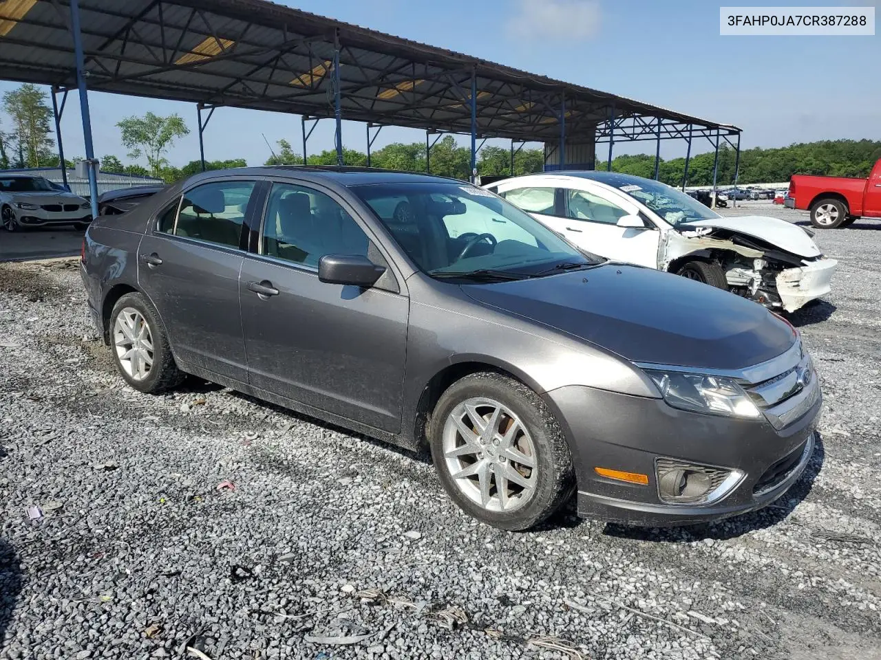 2012 Ford Fusion Sel VIN: 3FAHP0JA7CR387288 Lot: 56968885