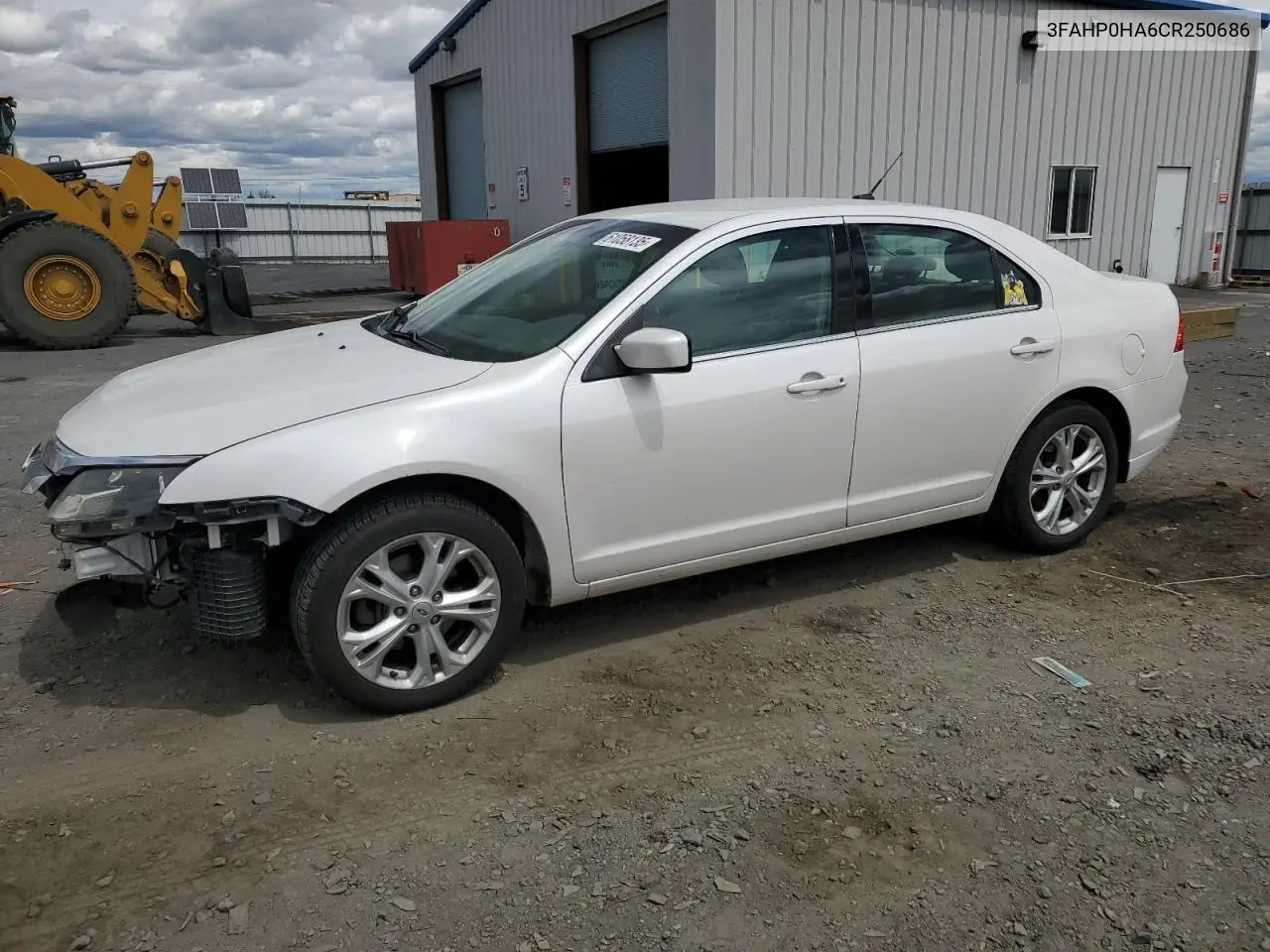 2012 Ford Fusion Se VIN: 3FAHP0HA6CR250686 Lot: 61058135