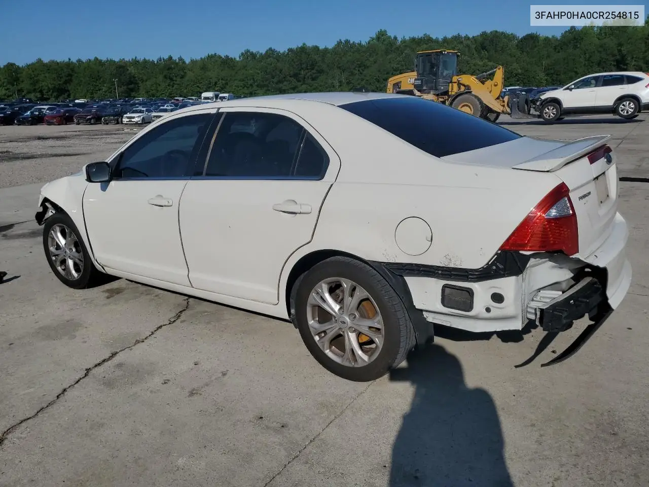 2012 Ford Fusion Se VIN: 3FAHP0HA0CR254815 Lot: 61973405