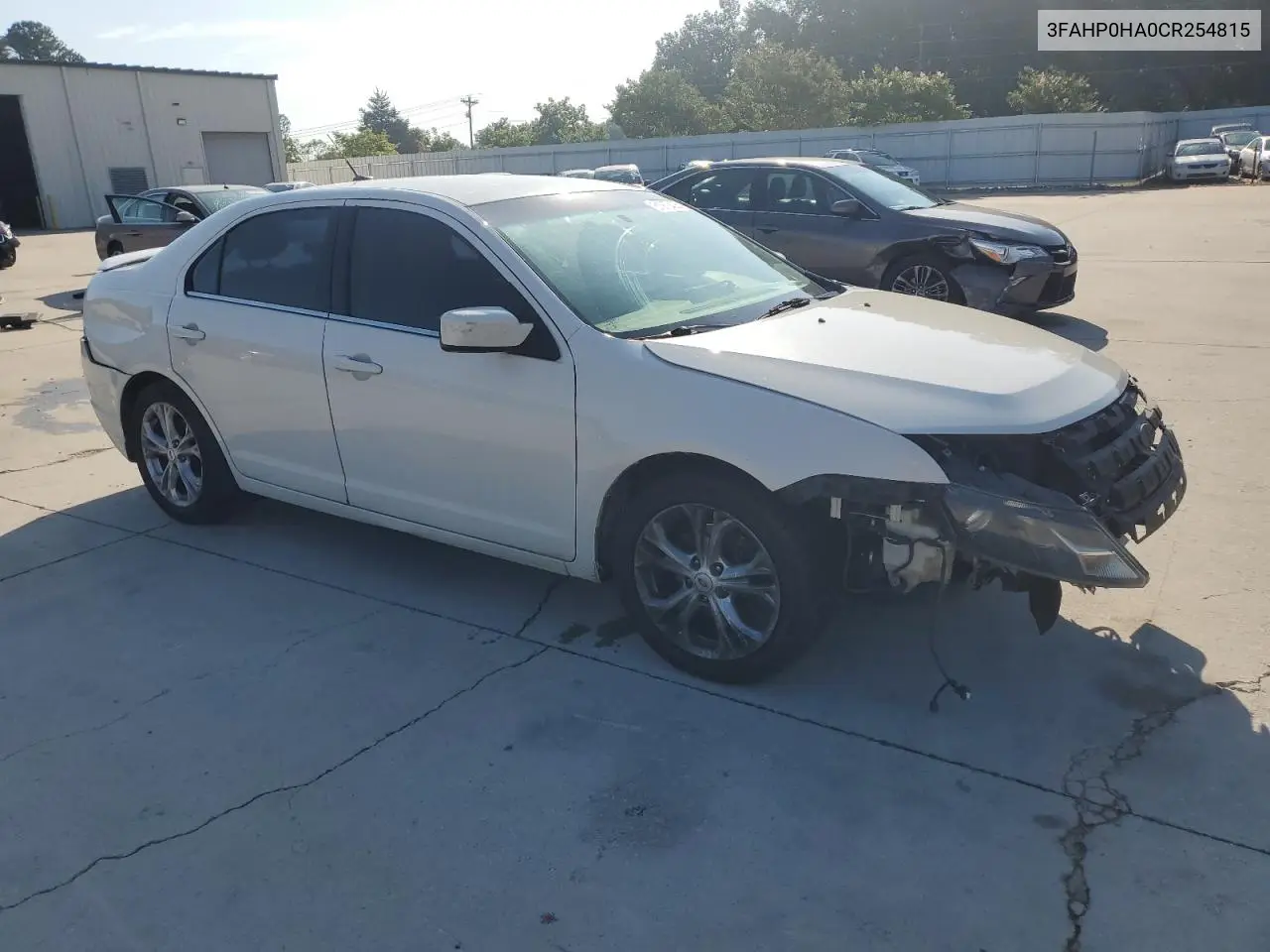 2012 Ford Fusion Se VIN: 3FAHP0HA0CR254815 Lot: 61973405