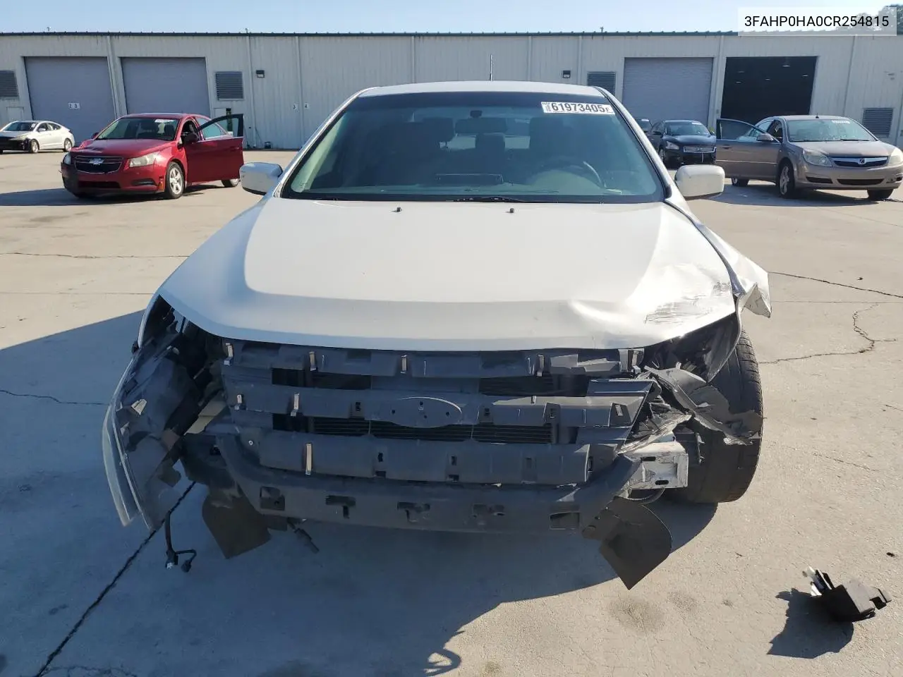 2012 Ford Fusion Se VIN: 3FAHP0HA0CR254815 Lot: 61973405