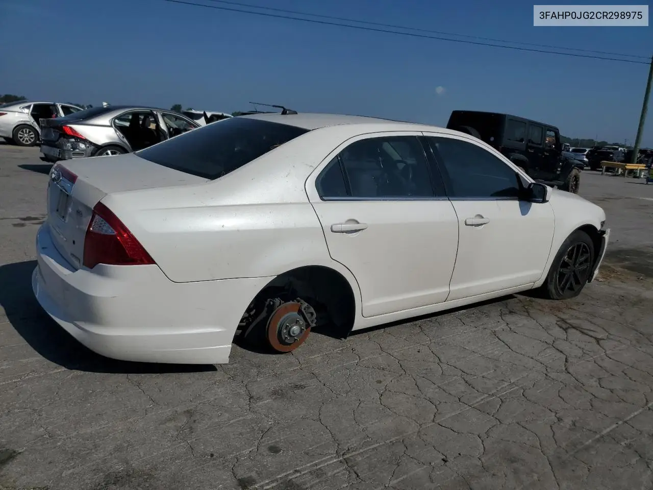 2012 Ford Fusion Sel VIN: 3FAHP0JG2CR298975 Lot: 62084845