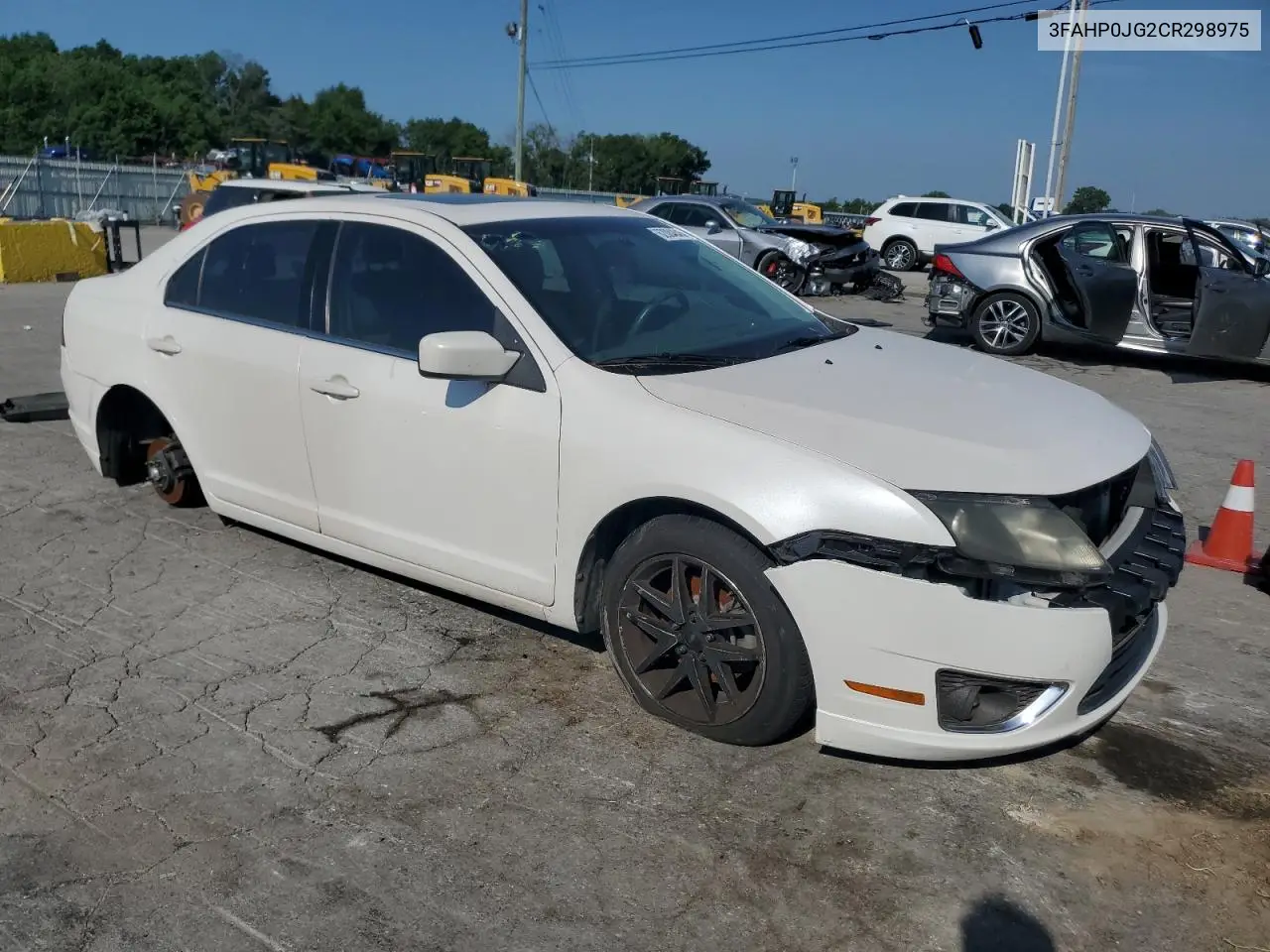 2012 Ford Fusion Sel VIN: 3FAHP0JG2CR298975 Lot: 62084845
