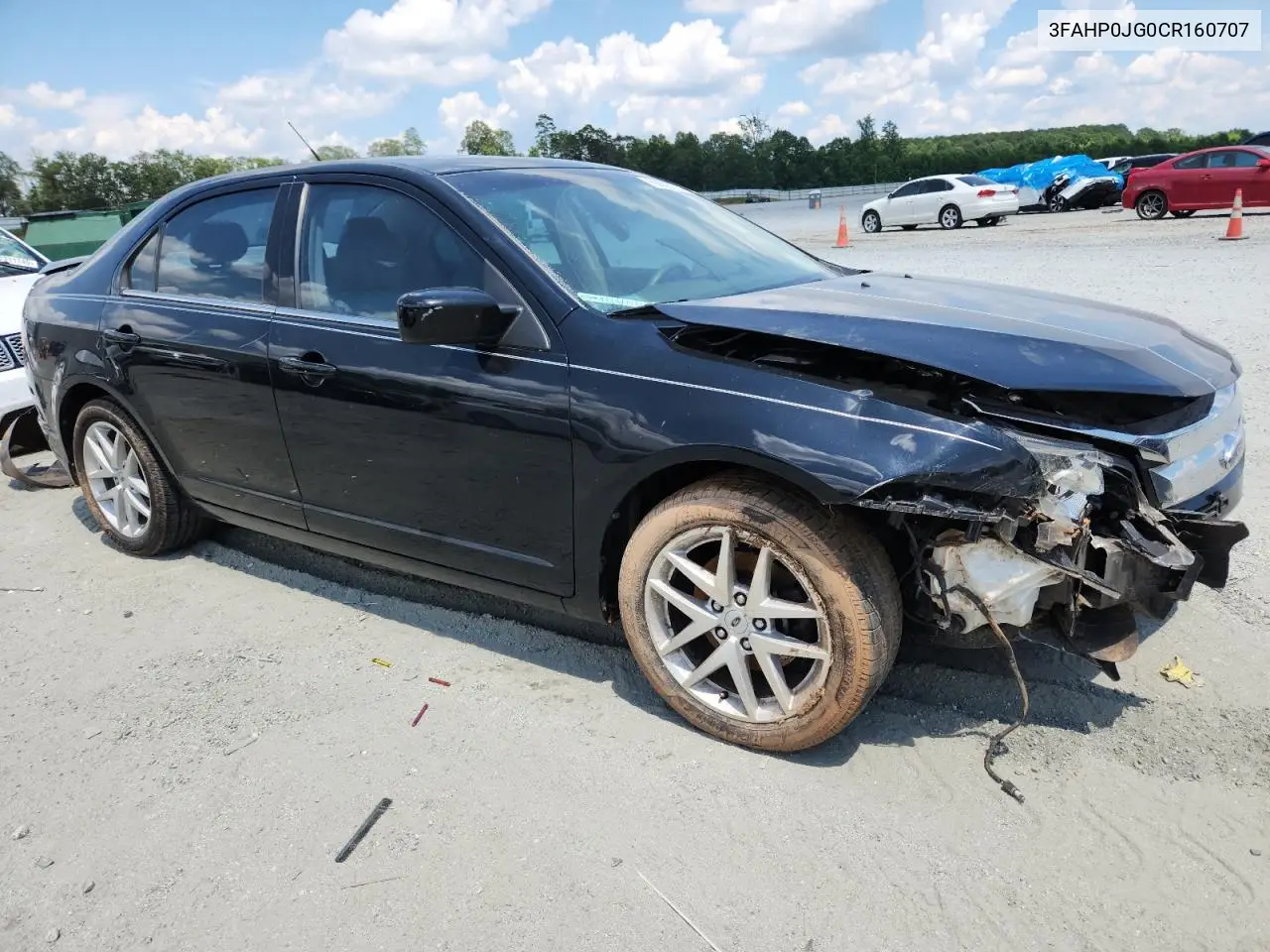 2012 Ford Fusion Sel VIN: 3FAHP0JG0CR160707 Lot: 62628115