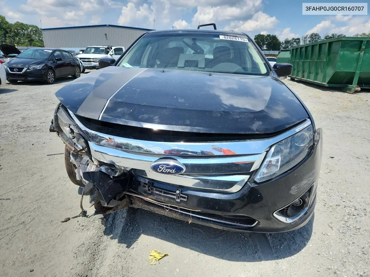2012 Ford Fusion Sel VIN: 3FAHP0JG0CR160707 Lot: 62628115