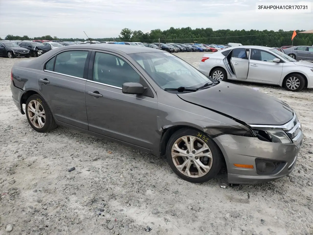 2012 Ford Fusion Se VIN: 3FAHP0HA1CR170731 Lot: 62660365