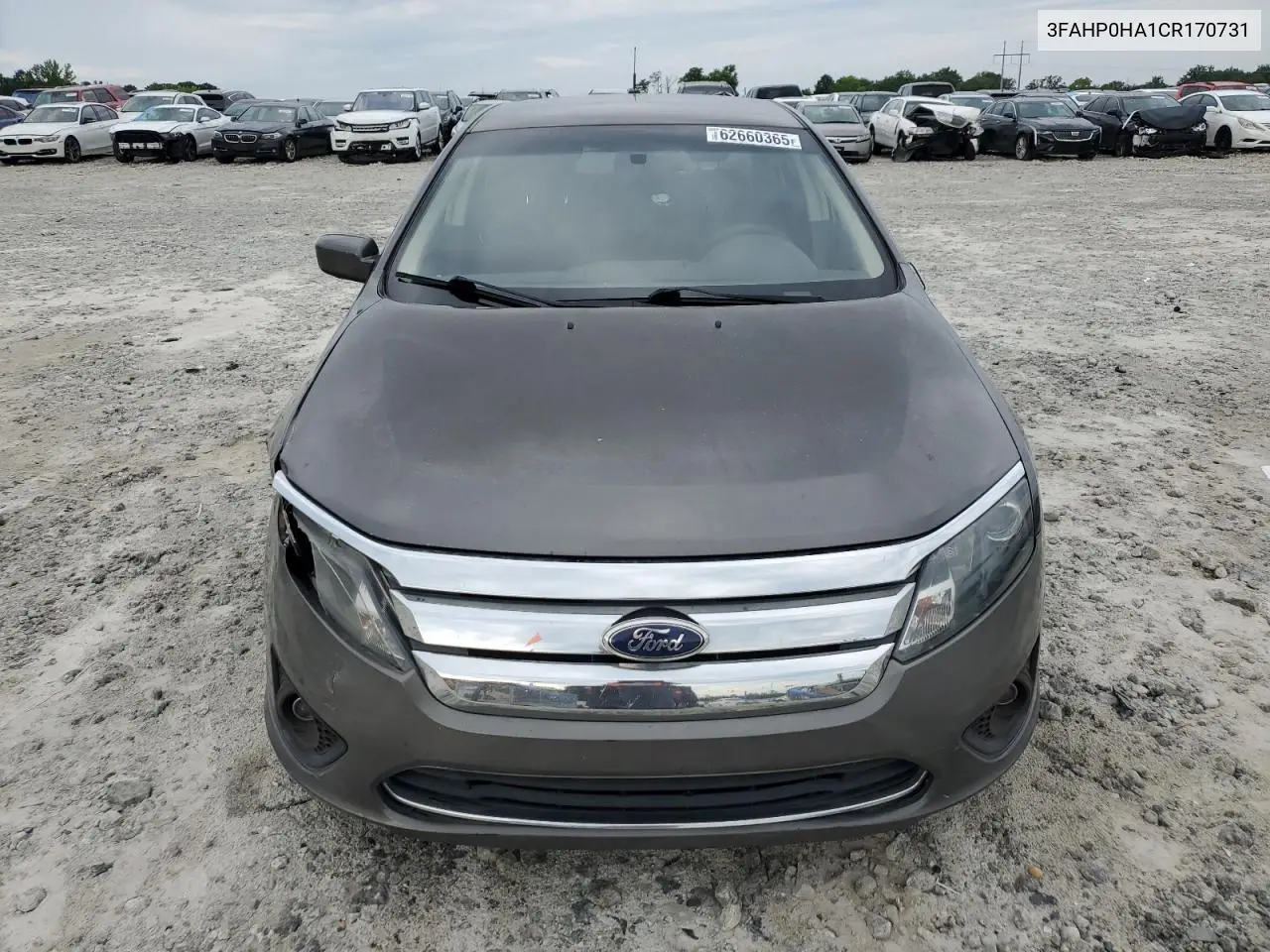 2012 Ford Fusion Se VIN: 3FAHP0HA1CR170731 Lot: 62660365