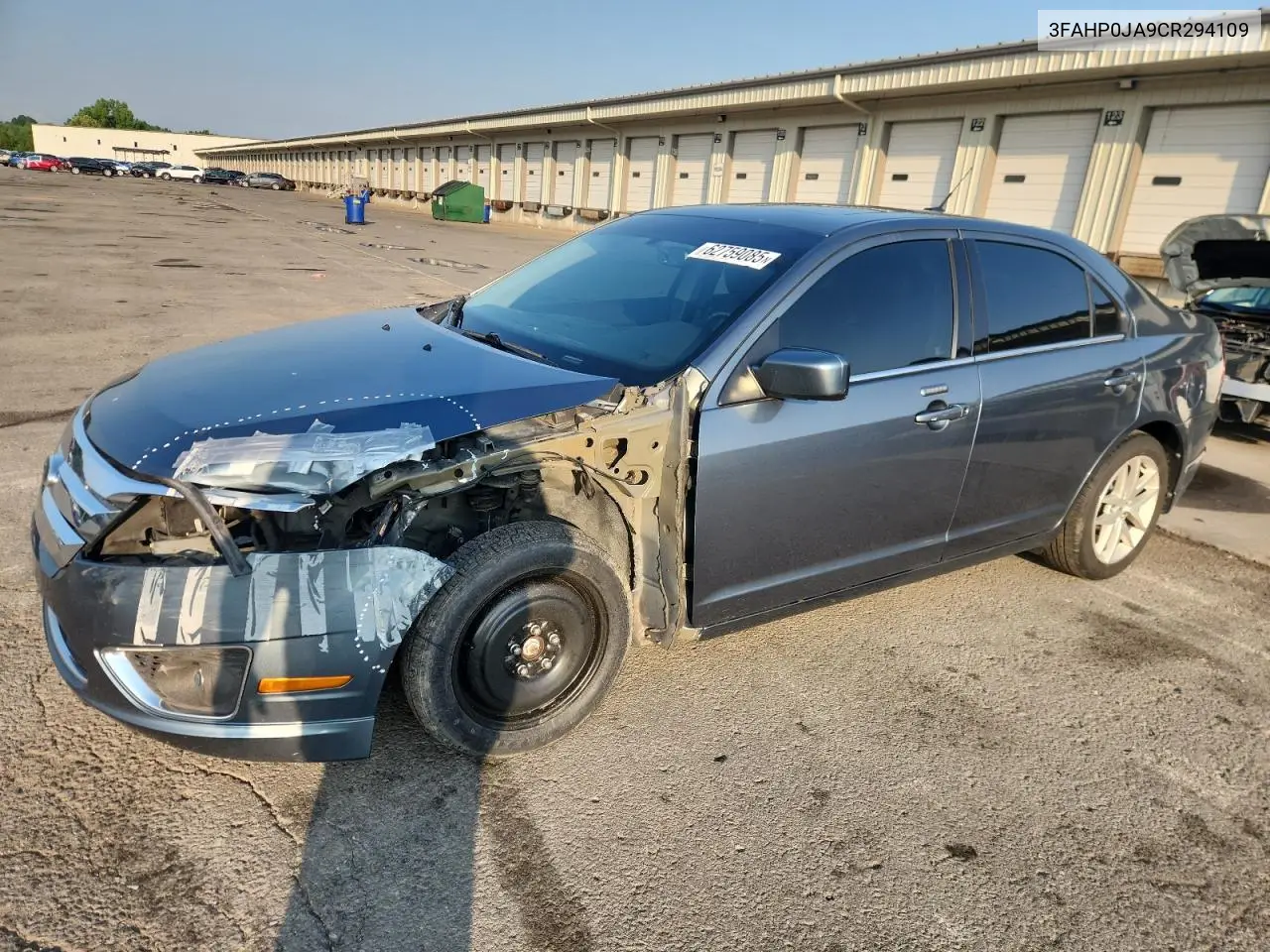 2012 Ford Fusion Sel VIN: 3FAHP0JA9CR294109 Lot: 62759085