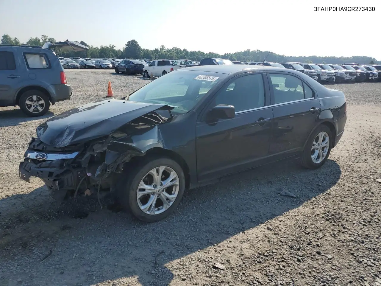 2012 Ford Fusion Se VIN: 3FAHP0HA9CR273430 Lot: 62766575