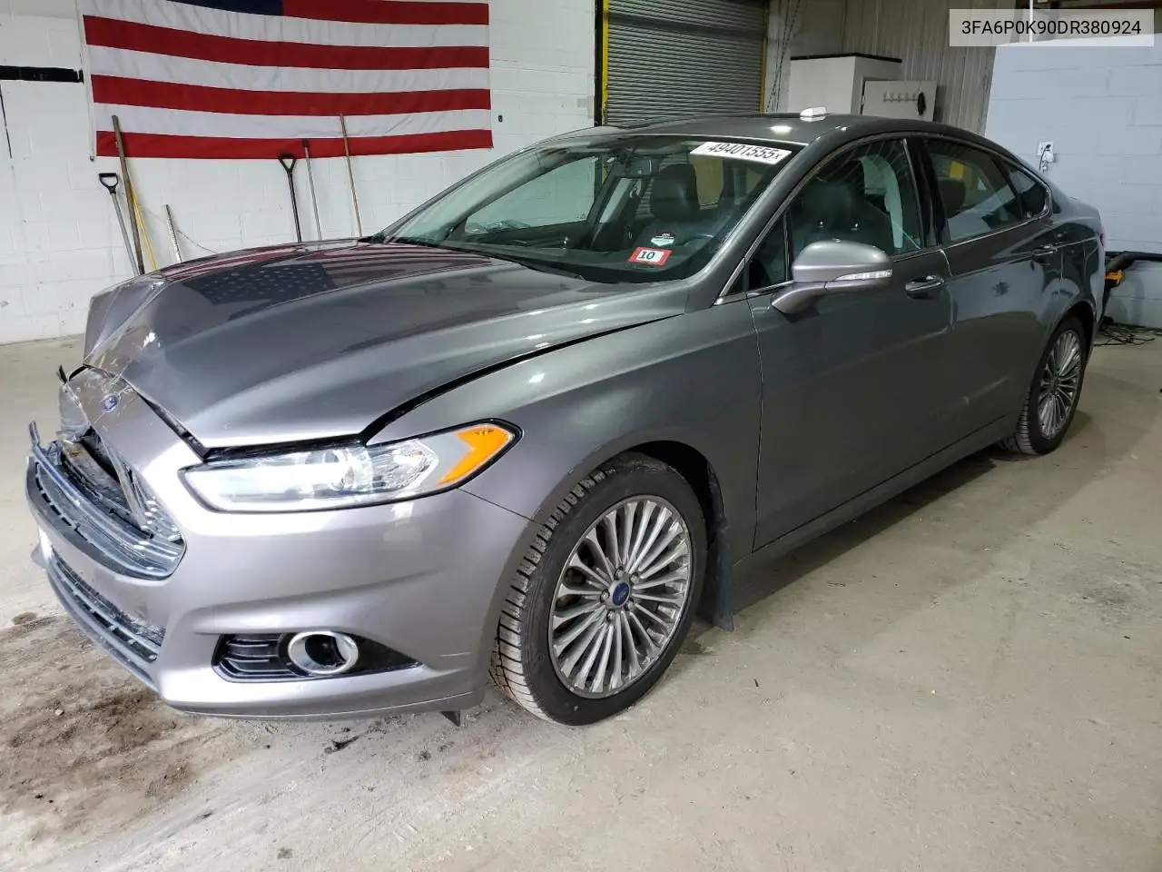 2013 Ford Fusion Titanium VIN: 3FA6P0K90DR380924 Lot: 49401555