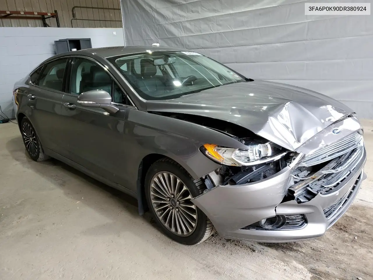 2013 Ford Fusion Titanium VIN: 3FA6P0K90DR380924 Lot: 49401555