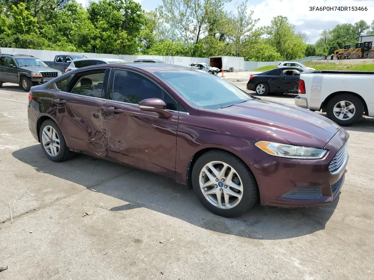 2013 Ford Fusion Se VIN: 3FA6P0H74DR153466 Lot: 55743285