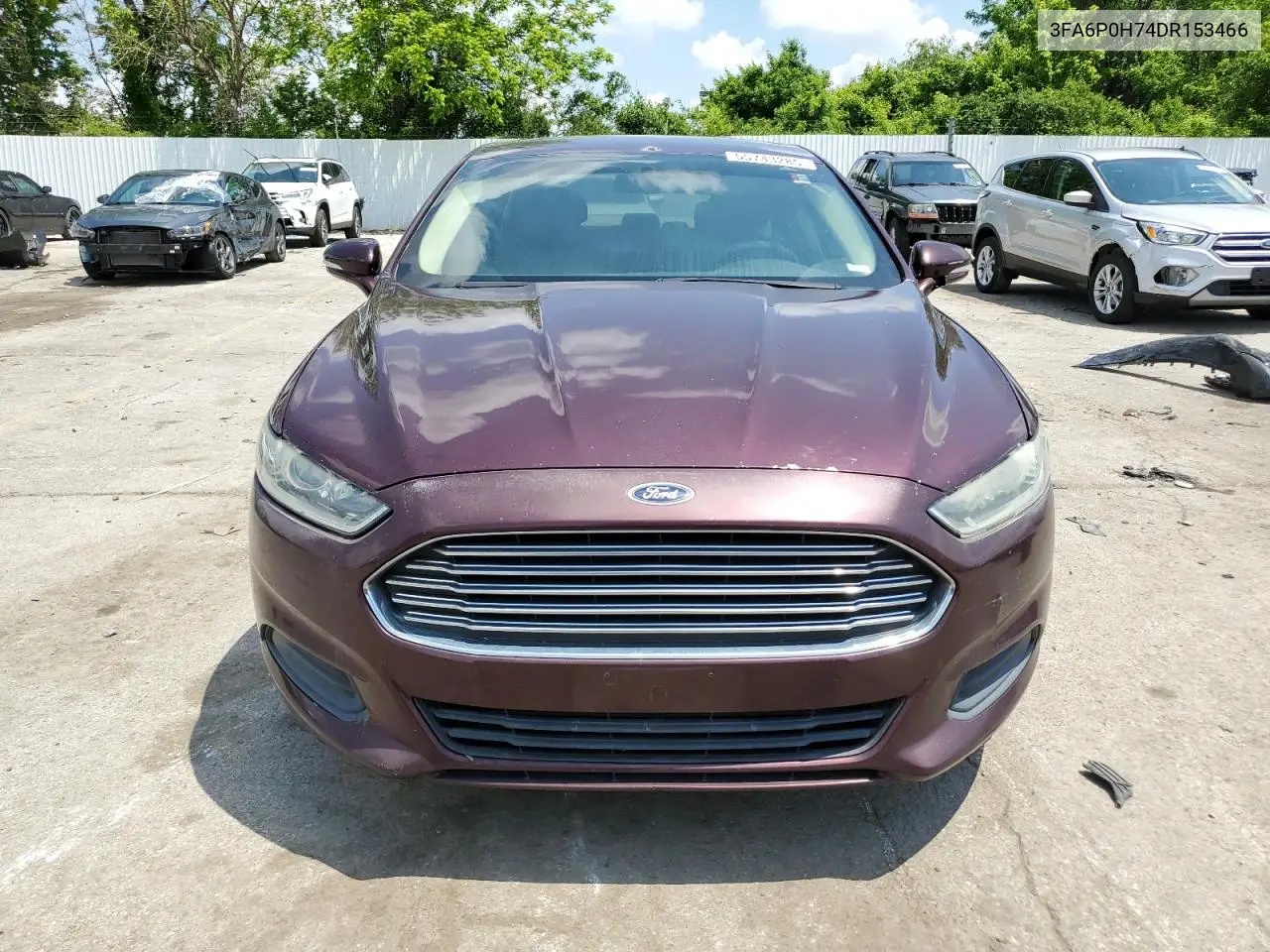 2013 Ford Fusion Se VIN: 3FA6P0H74DR153466 Lot: 55743285