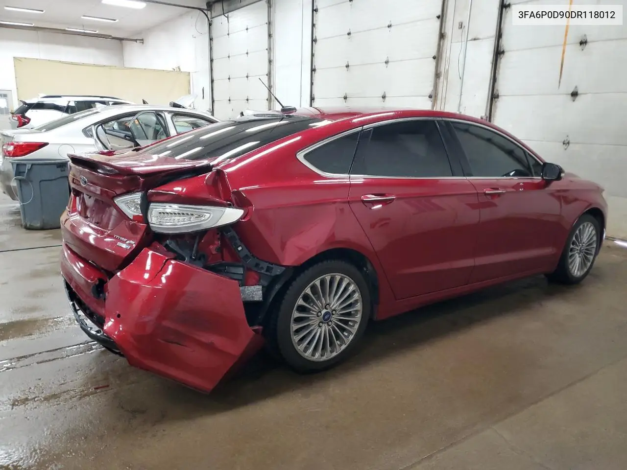 2013 Ford Fusion Titanium VIN: 3FA6P0D90DR118012 Lot: 56598255