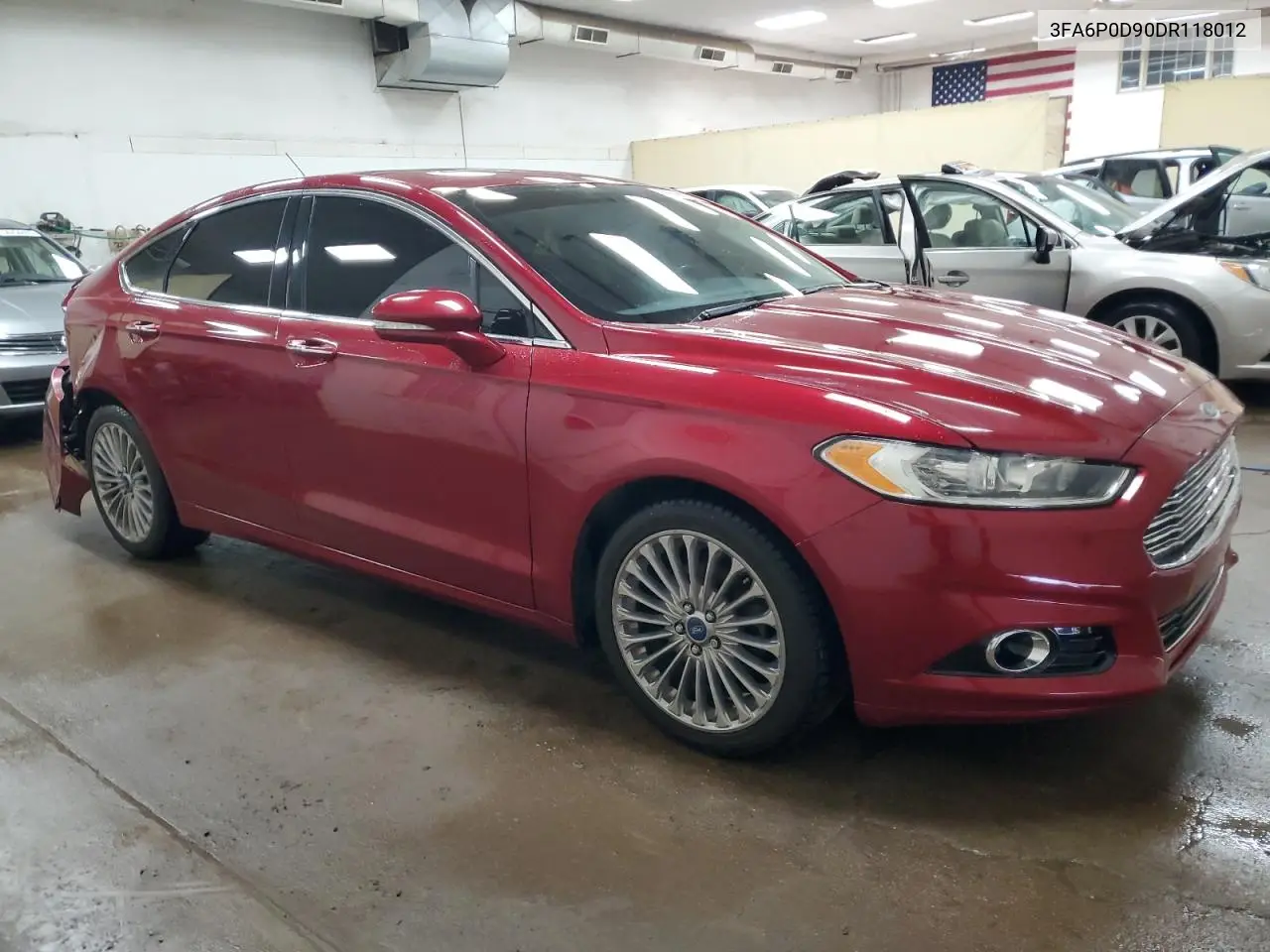 2013 Ford Fusion Titanium VIN: 3FA6P0D90DR118012 Lot: 56598255