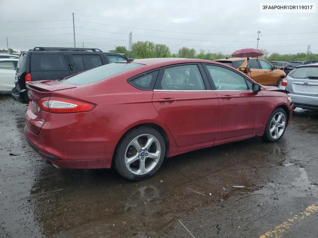 2013 Ford Fusion Se VIN: 3FA6P0HR1DR119017 Lot: 56912135