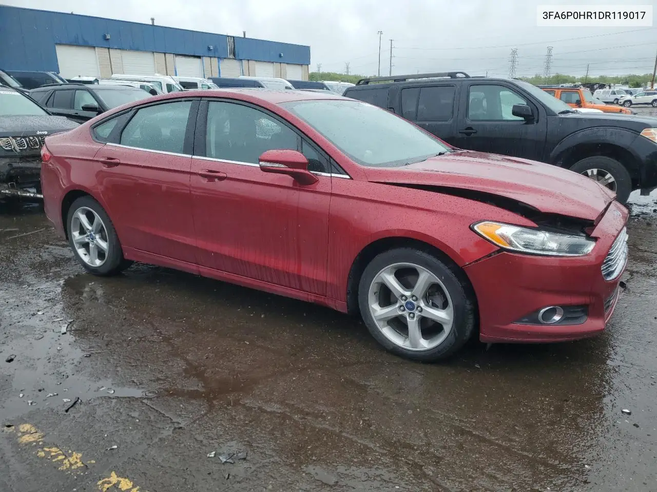 2013 Ford Fusion Se VIN: 3FA6P0HR1DR119017 Lot: 56912135