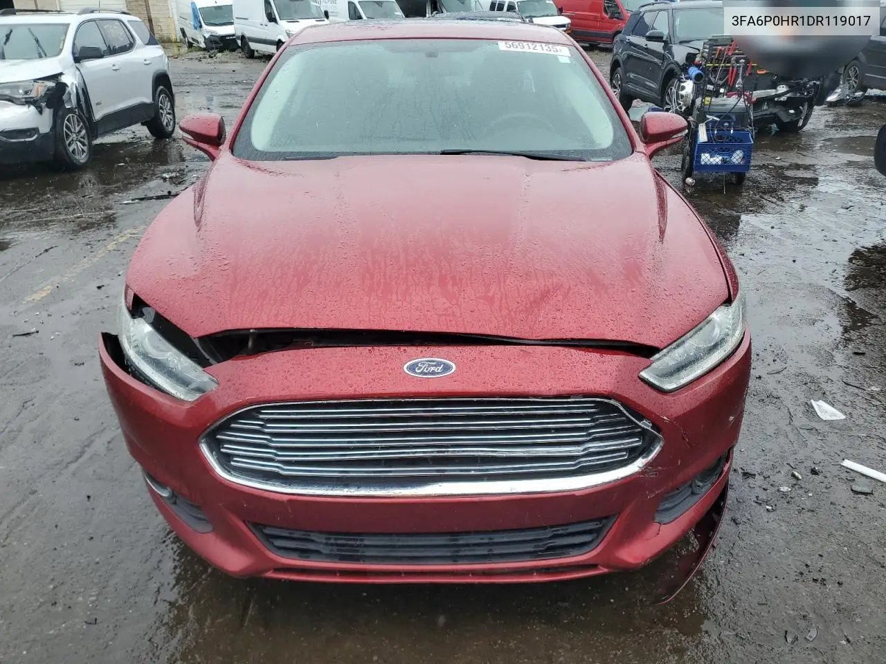 2013 Ford Fusion Se VIN: 3FA6P0HR1DR119017 Lot: 56912135