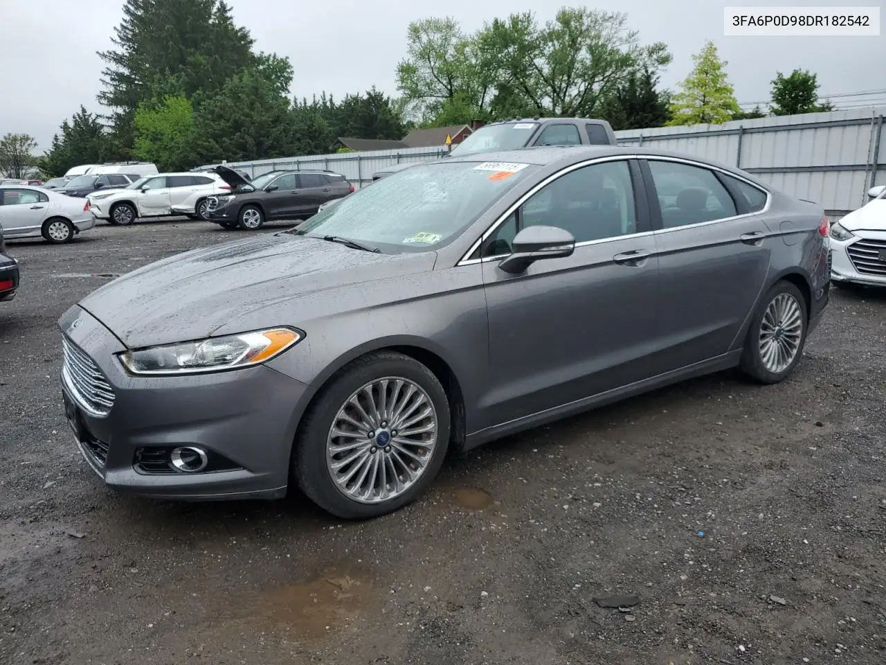 2013 Ford Fusion Titanium VIN: 3FA6P0D98DR182542 Lot: 56961115