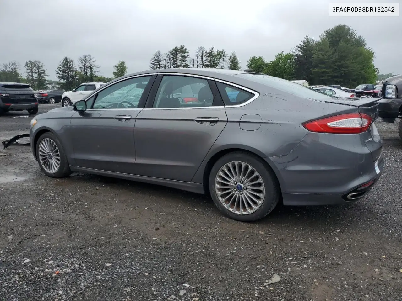 2013 Ford Fusion Titanium VIN: 3FA6P0D98DR182542 Lot: 56961115