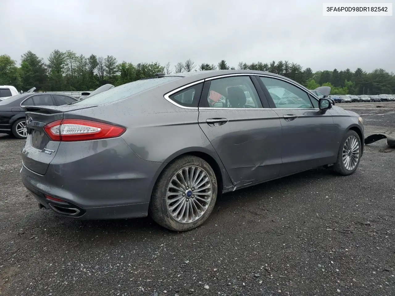 2013 Ford Fusion Titanium VIN: 3FA6P0D98DR182542 Lot: 56961115