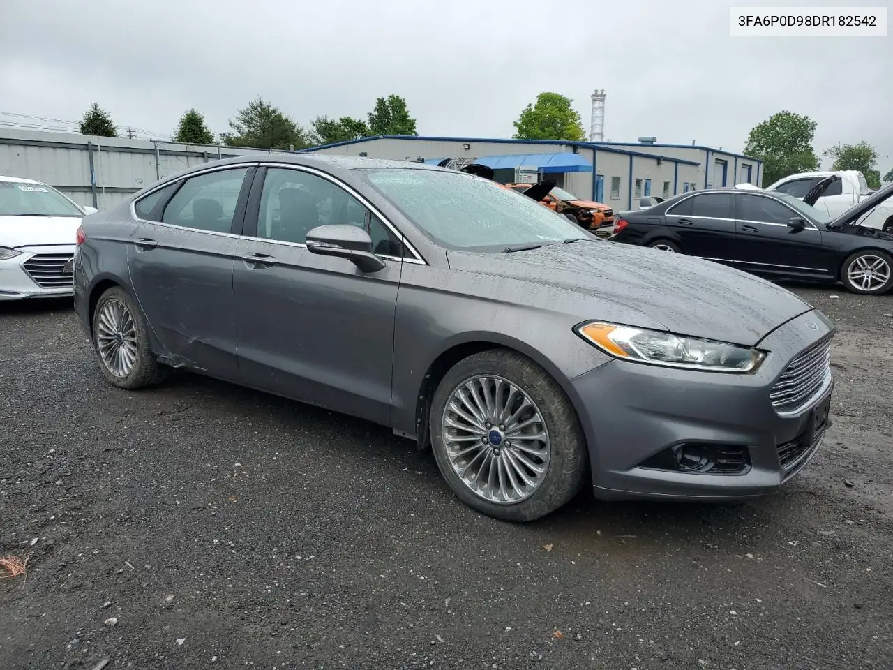 2013 Ford Fusion Titanium VIN: 3FA6P0D98DR182542 Lot: 56961115