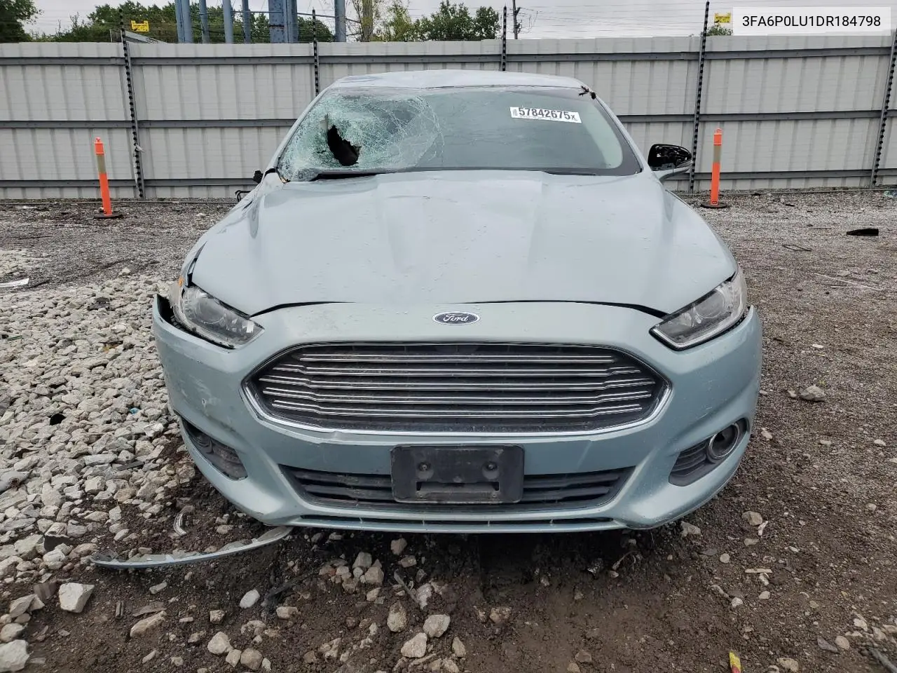 2013 Ford Fusion Se Hybrid VIN: 3FA6P0LU1DR184798 Lot: 57842675