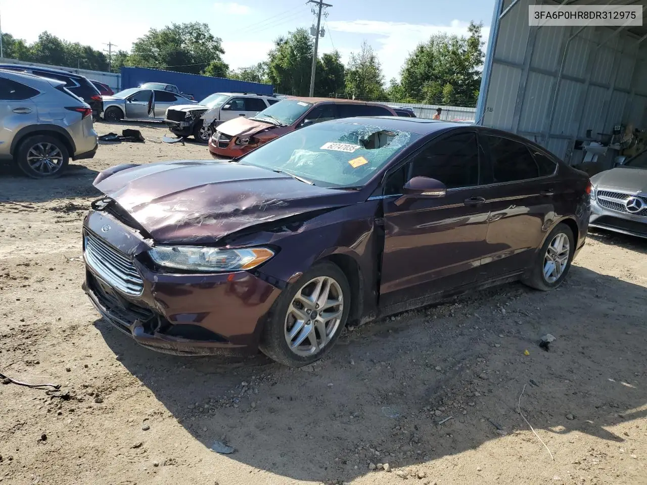 2013 Ford Fusion Se VIN: 3FA6P0HR8DR312975 Lot: 62747035