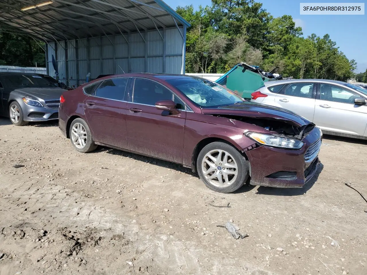 2013 Ford Fusion Se VIN: 3FA6P0HR8DR312975 Lot: 62747035
