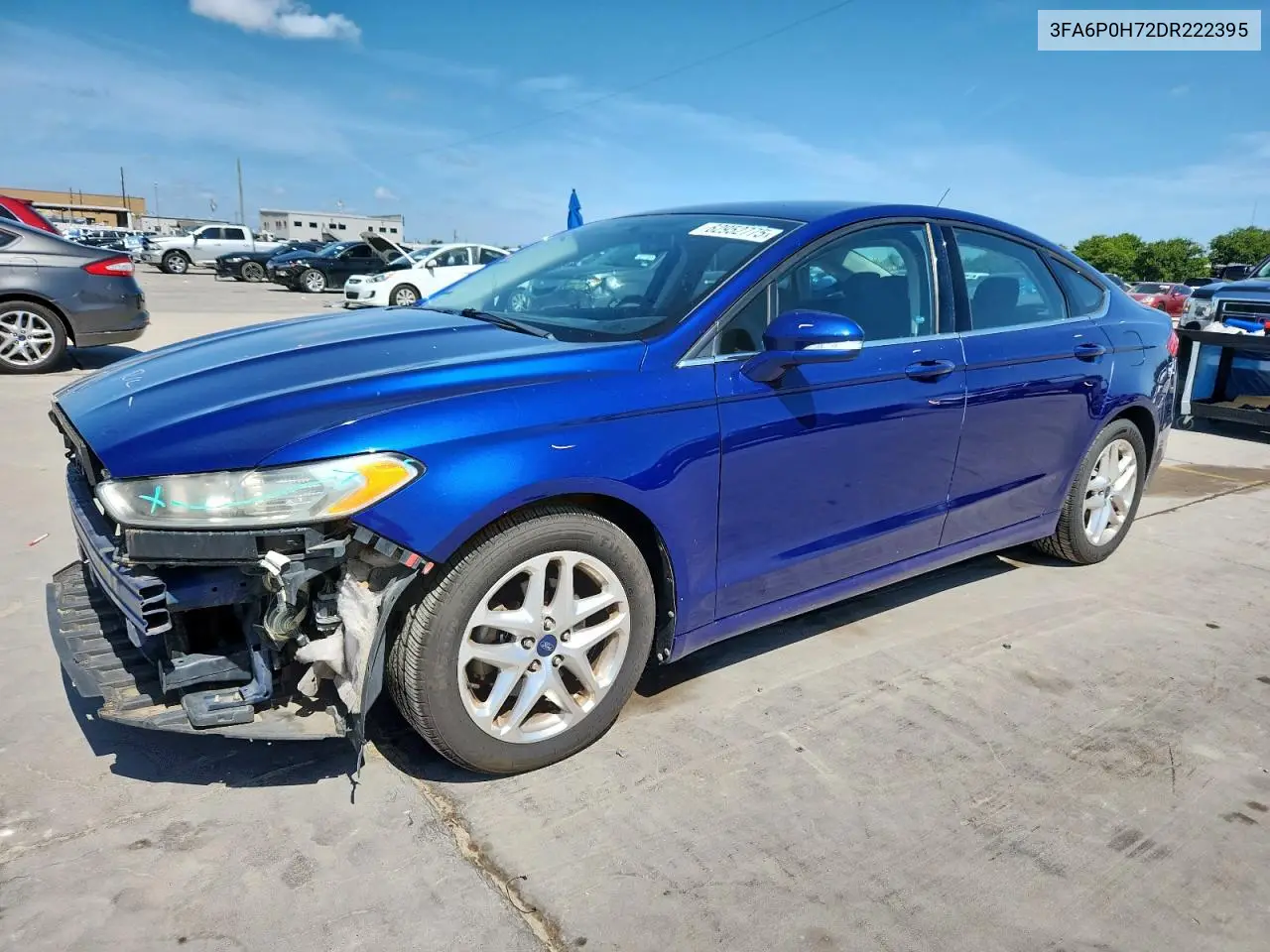 2013 Ford Fusion Se VIN: 3FA6P0H72DR222395 Lot: 62952775