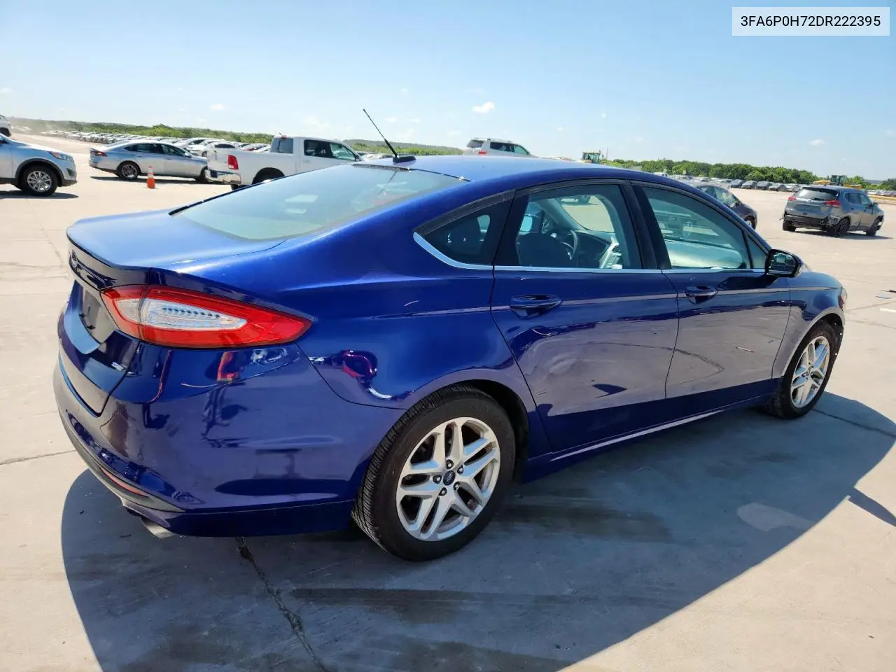 2013 Ford Fusion Se VIN: 3FA6P0H72DR222395 Lot: 62952775