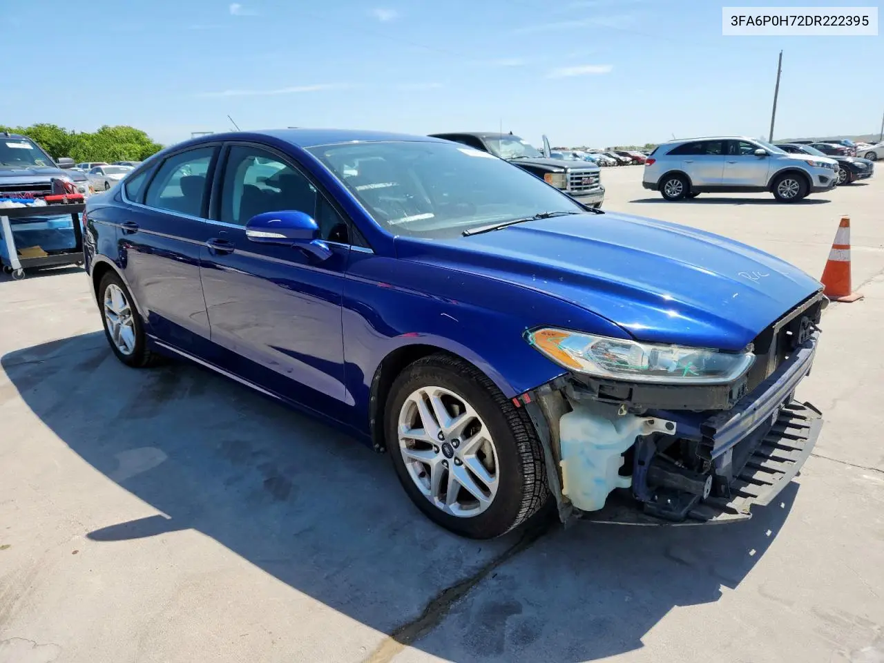 2013 Ford Fusion Se VIN: 3FA6P0H72DR222395 Lot: 62952775