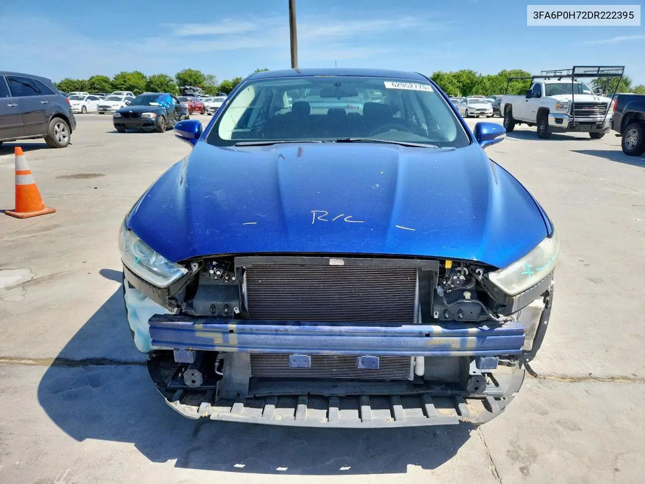 2013 Ford Fusion Se VIN: 3FA6P0H72DR222395 Lot: 62952775