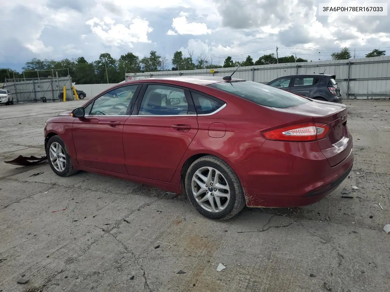 2014 Ford Fusion Se VIN: 3FA6P0H78ER167033 Lot: 56276015