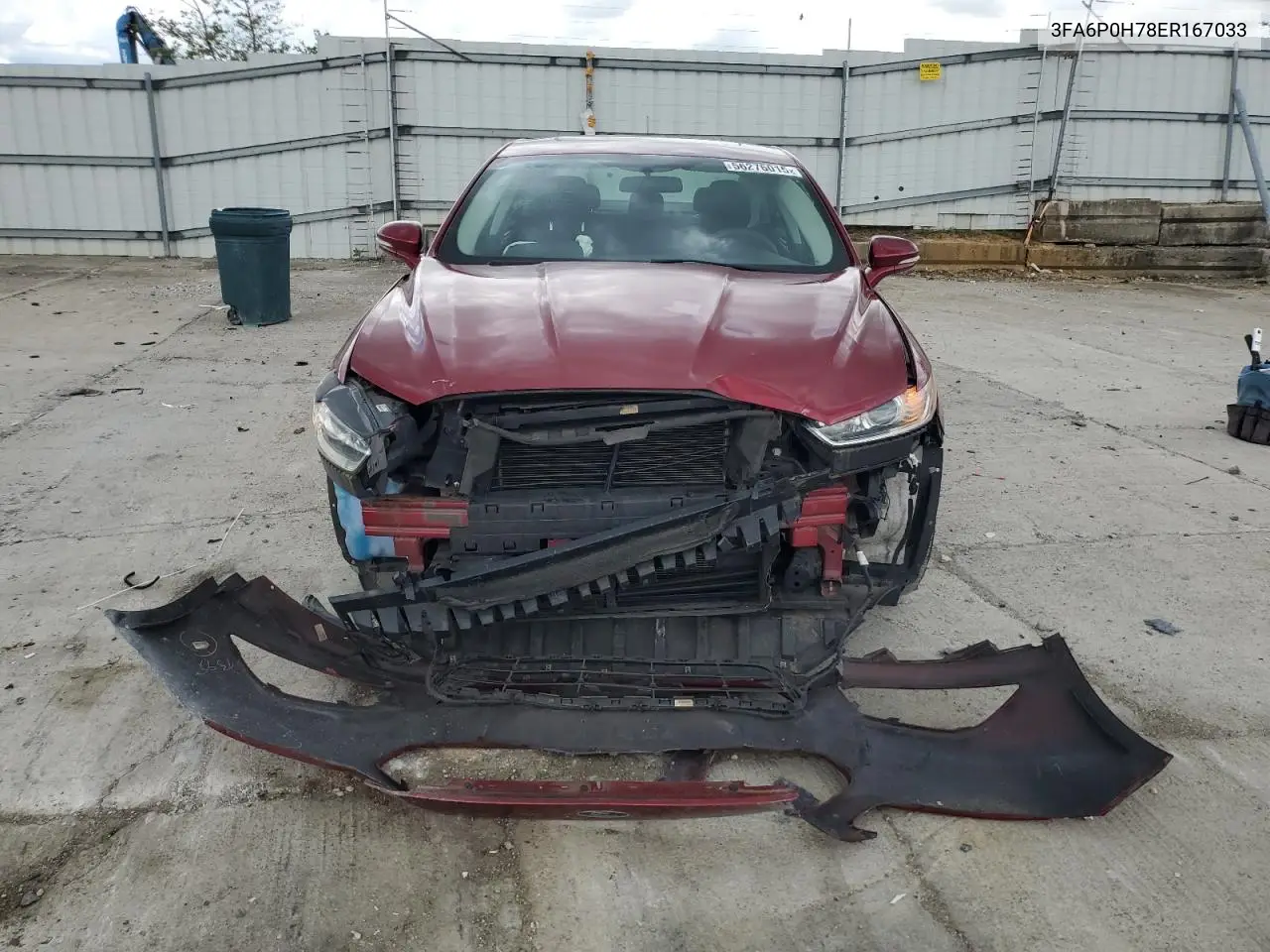 2014 Ford Fusion Se VIN: 3FA6P0H78ER167033 Lot: 56276015